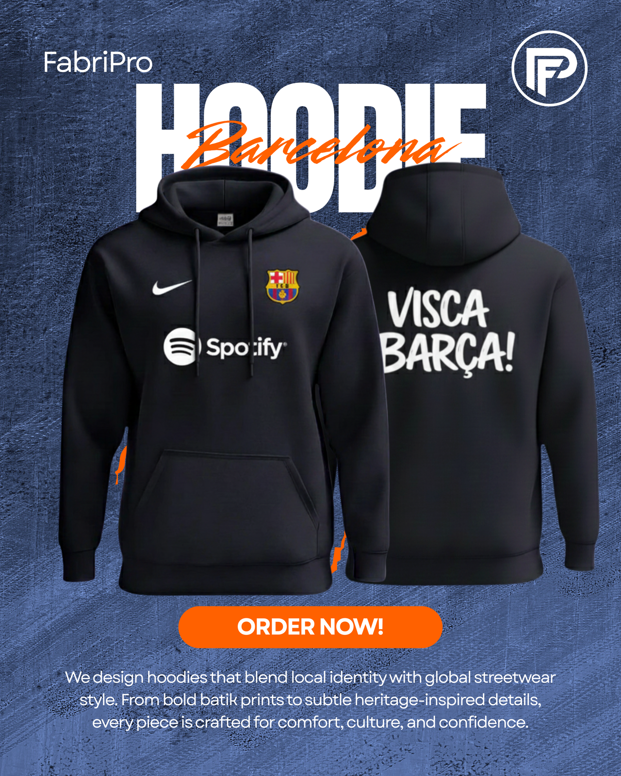 Barcelona Football Hoodie